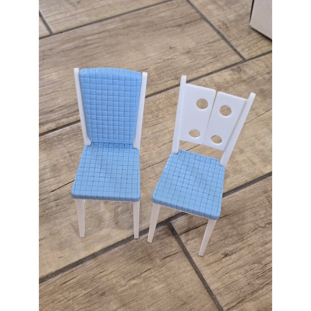 Barbie lot of 8 BBQ stand garden cart chairs read description